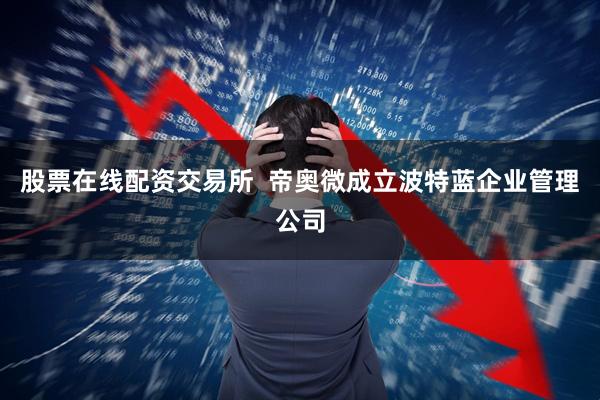 股票在线配资交易所  帝奥微成立波特蓝企业管理公司